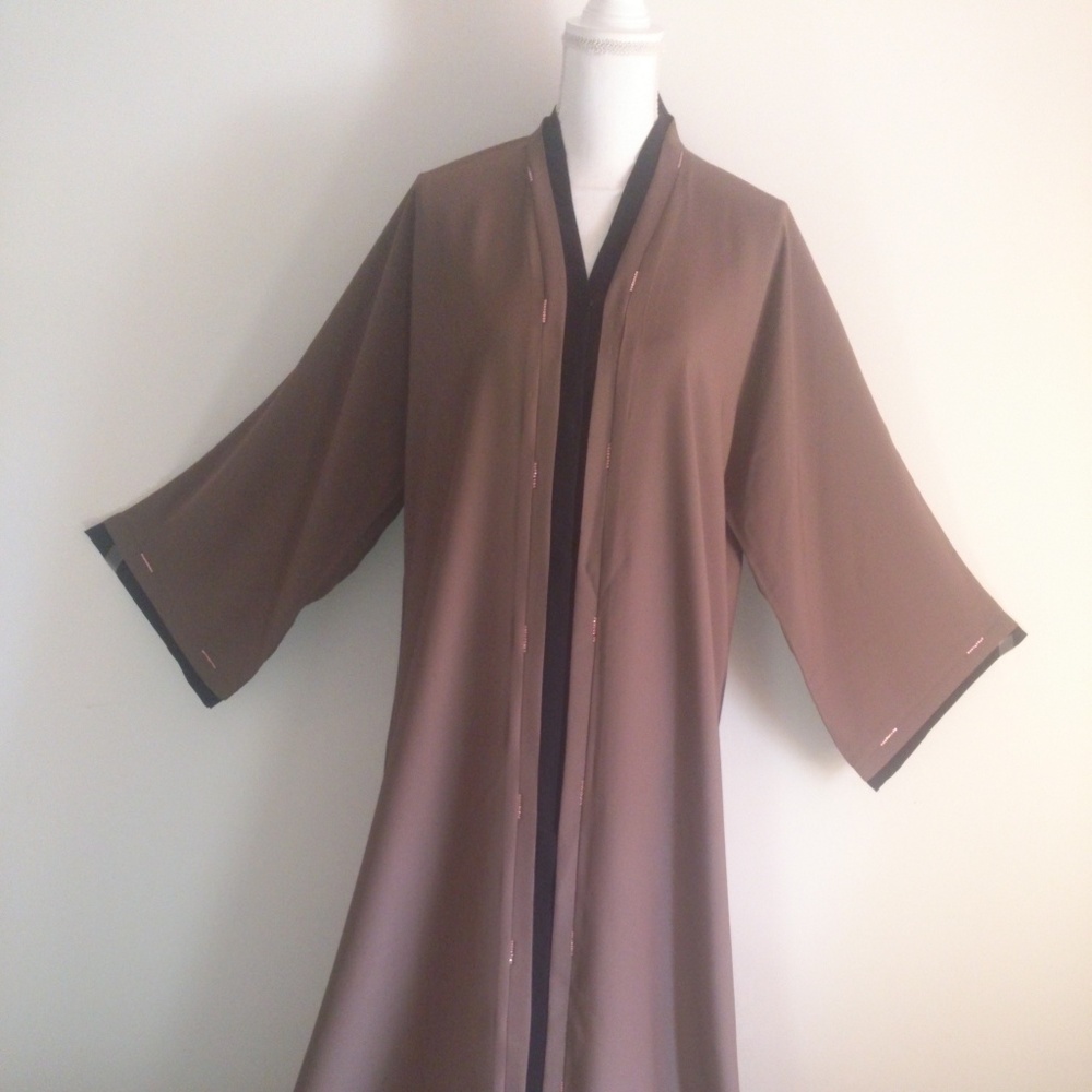Open Abaya- Mocha